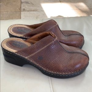 Born brown slip on shoes